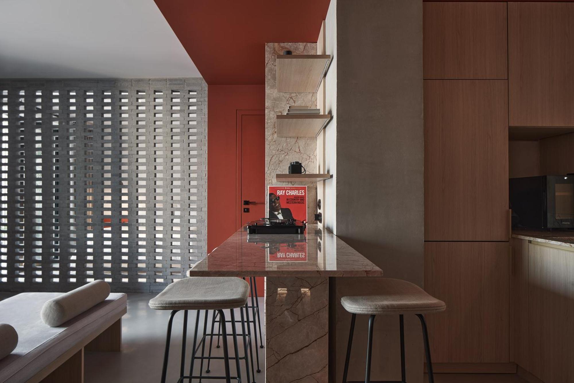 Hotel The Newel Psychiko Atény Exteriér fotografie 3D rendering of a kitchen